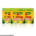 Crayola Llc 10ct JNSDJh Coloring Marker 3 Pack  B0752455KT